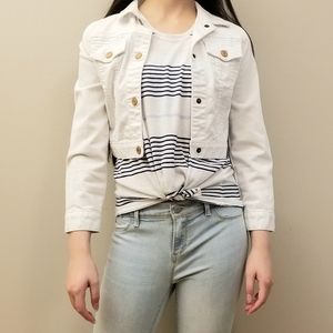 GAP Kids White Jean Jacket